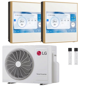 Condizionatore LG ARTCOOL Gallery LCD dual split 12000+12000 BTU inverter A+++ wifi unità