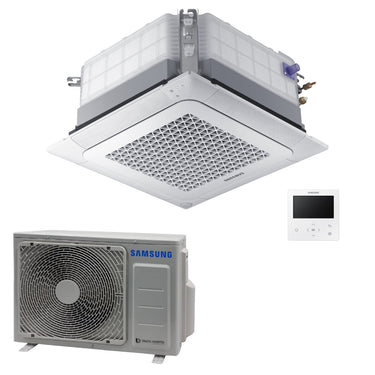 Condizionatore Samsung Cassetta 4 Vie Mini WindFree commerciale 9000 BTU inverter A++ unità esterna 2,6 kW