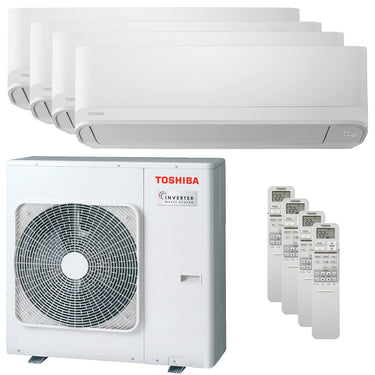 Condizionatore Toshiba Seiya Classic 2025 quadri split 9000+9000+9000+9000 BTU inverter A++  unità esterna 8 kW