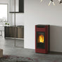 Stufa a pellet Edilkamin Tera H 25 Evo 25 kW WiFi Idro Bordeaux