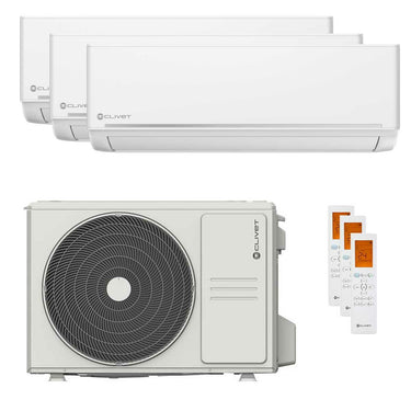 Condizionatore Clivet EZCool trial split 9000+9000+9000 BTU inverter A++  unità esterna 6.2 kW