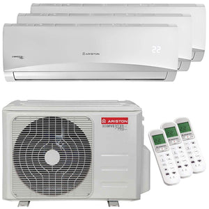 Condizionatore Ariston PRIOS R32 trial split 12000+12000+12000 BTU inverter A++ unità esterna 8 kW