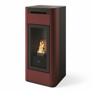 Stufa a pellet Edilkamin Tera H 25 Evo 25 kW WiFi Idro Bordeaux
