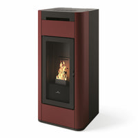 Stufa a pellet Edilkamin Tera H 25 Evo 25 kW WiFi Idro Bordeaux