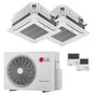 Condizionatore LG Cassetta 4 vie LG dual split 9000+12000 BTU inverter A+++  unità esterna 4.7 kW
