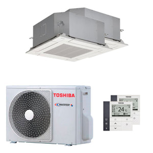 Condizionatore Toshiba Cassetta compatta U2 a 4 vie dual split 9000+12000 BTU inverter