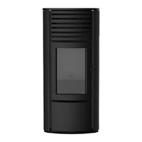 Stufa a pellet MCZ Clio Hydro 16 S1 16 kW grigio scuro ad acqua