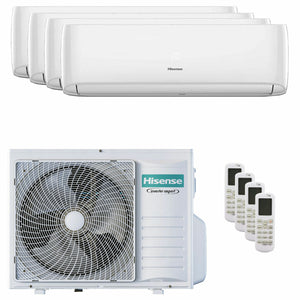 Condizionatore Hisense Hi-Comfort 2025 quadri split 7000+7000+9000+12000 BTU inverter A++ wifi unità