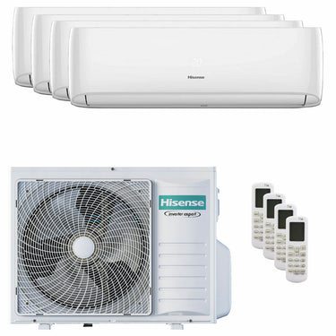Condizionatore Hisense Hi-Comfort 2025 quadri split 7000+7000+9000+9000 BTU inverter A++ wifi unità esterna 8 kW