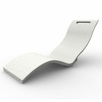 Lettino Prendisole Arkema Serendipity Chaise in polietilene HD di colore bianco