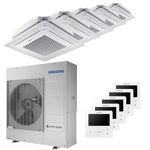 Condizionatore Samsung Cassetta Windfree 4 vie penta split 7000+7000+7000+9000+12000 BTU inverter A+