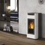 Stufa a pellet Edilkamin Tera H 30 Evo 30 kW Idro WiFi bianco panna Edilkamin