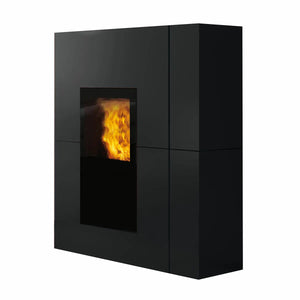 Stufa a pellet Edilkamin Blade2 H 22 Up 22,8 kW Idro WiFi Nero Edilkamin