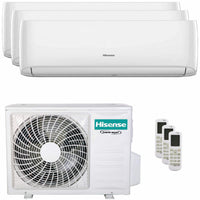 Condizionatore Hisense Hi-Comfort 2025 trial split 7000+7000+12000 BTU inverter A++ wifi unità esterna 5.5 kW